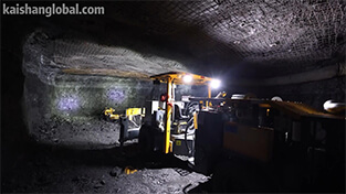 Underground Rock Drilling Robot Operation Site